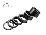 Fahrrad Carbon Spacer 1 1/8 Zoll - 6er Set mit 3mm 5mm 8mm 10mm 15mm 20mm.