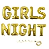 Girls Night Backdrop Balloon Banner Party Decorations for Women Lady Girls Night Out Party Decoration,Gold