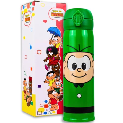 Garrafa Térmica Squeeze 400ml Turma Da Mônica Cebolinha Cascão Magali Sansão Dalila Oficial (CEBOLINHA)