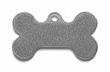 RMP Stamping Blanks, 1 Inch x 1-3/4 Inch Dog Bone with Hole, Aluminum 0.063 Inch (14 Ga.) - 50 Pack