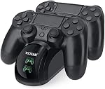 YAEYE PS4 Chargeur de contrôleur, station d'amarrage rapide pour PS4 / PS4 Mince / PS4 Pro Contrôleur avec LED Indicateur, Port Micro Chargeur Double pour Sony PlayStation 4 Contrôleur sans fil