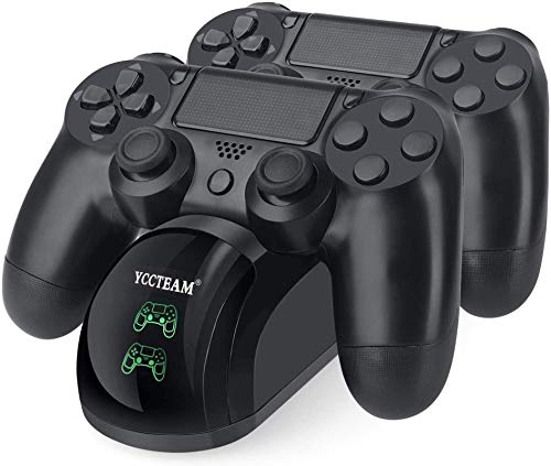YAEYE - PS4 Controller Charger, YAEYE Fast Charging Docking Station Stand for Sony PS4 / PS4 Slim / PS4 Pro Wireless Controller with LED Indicator (Built-in IC Protection Chip) - -5%
