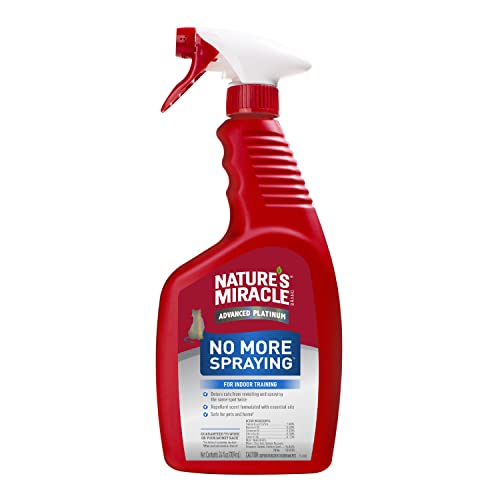Nature’s Miracle Advanced Platinum No More Spraying, 24 Ounces, Helps Discourage Repetitive Cat Spraying