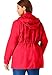 Woman Within Plus Size Fleece-Lined Taslon Anorak - 2X, Classic Red