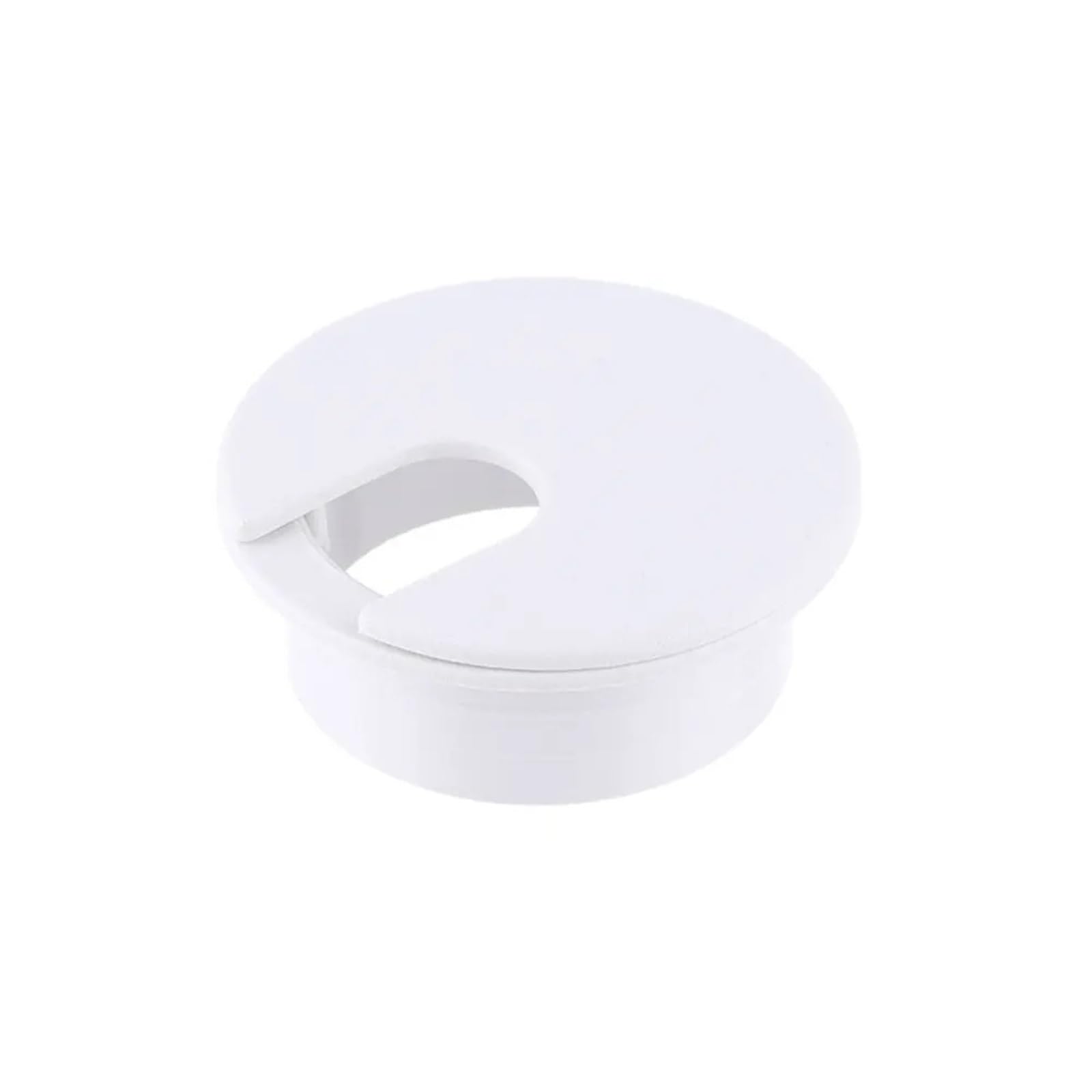 Przelotka biurkowa 8 szt. Osłona otworu na kabel 35mm/50mm przelotka komputerowa linia Box biurko stół zacisk do kabli zacisk kablowy organizator sprzęt domowy(White,35mm)