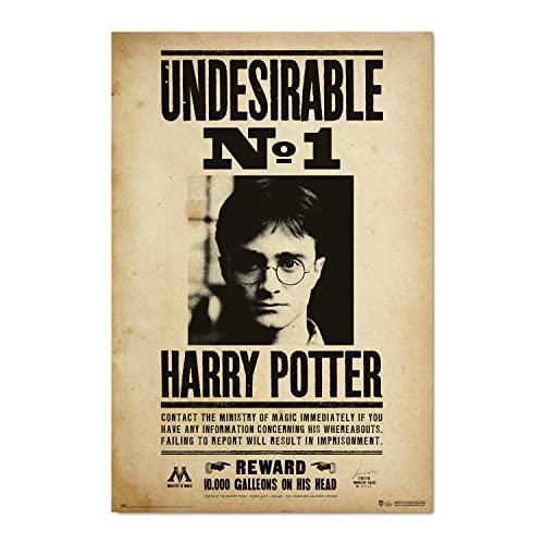 Grupo Erik Póster Harry Potter Undesirable N1 - Lamina decorativa Harry Potter Undesirable N1 / Póster Producto con licencia oficial