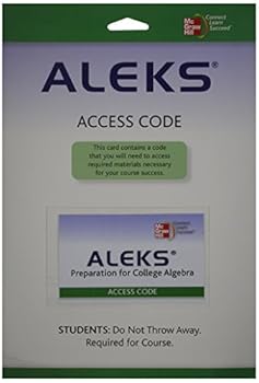 Aleks Prep Access Card 6 Weeks for College Algebra