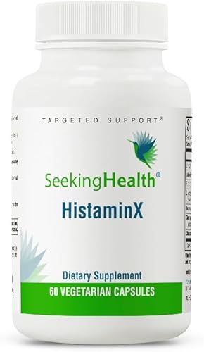 Seeking Health HistaminX, apoyo de histamina con bioflavonoides, ortiga natural, quercetina, rutina, bromelina, para apoyo al sistema inmunológico y
