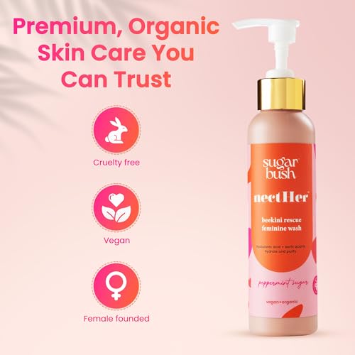 Image of nectHer Purifying Feminine Wash - Hydrating Gelee with Hyaluronic & Boric Acid | pH-Balanced Odor Control | Peppermint Sugar Scent | 7oz