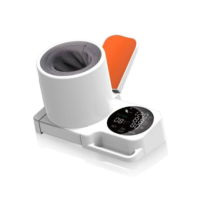 Digital Electronic Desktop Blood Pressure Monitor Tubeless Cuff | 360° Cylinder Cuff, LED Display, Ergonomic Armrest, One-Touch Operation, Oscillometric Technology-picture-24