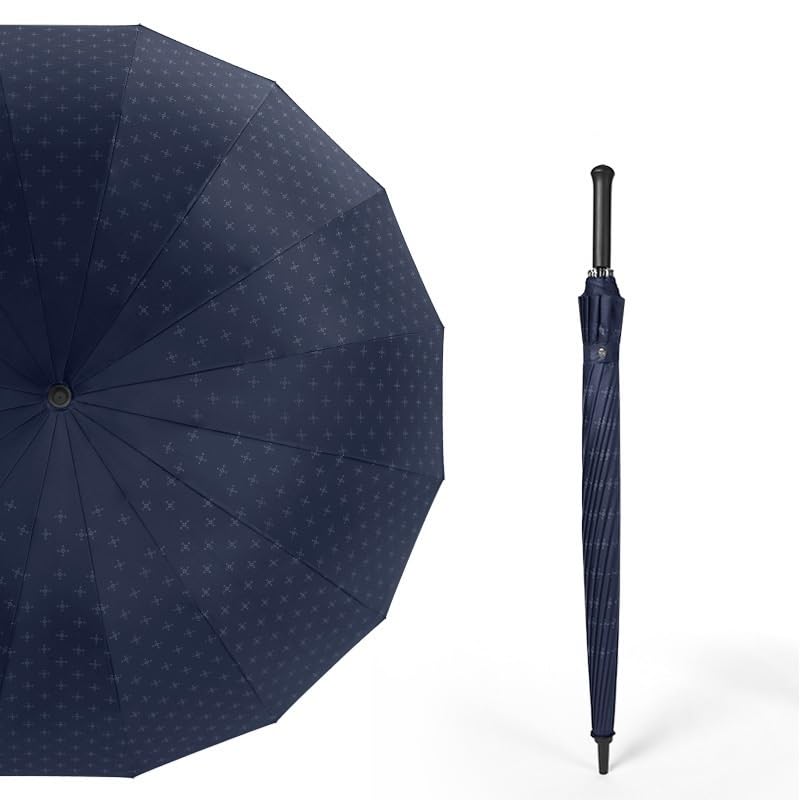 RENEESME Umbrellas For Rain Umbrella Plus Size Long Handle Straight Umbrella Double Sunshade Umbrella Strong Umbrella For Wind And Rain(Color:E)