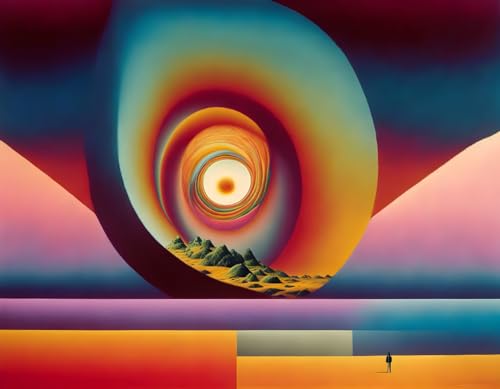 Affiche sur toile œil de couleur SERENDIPITP 58x90 cm sans cadre pour salon