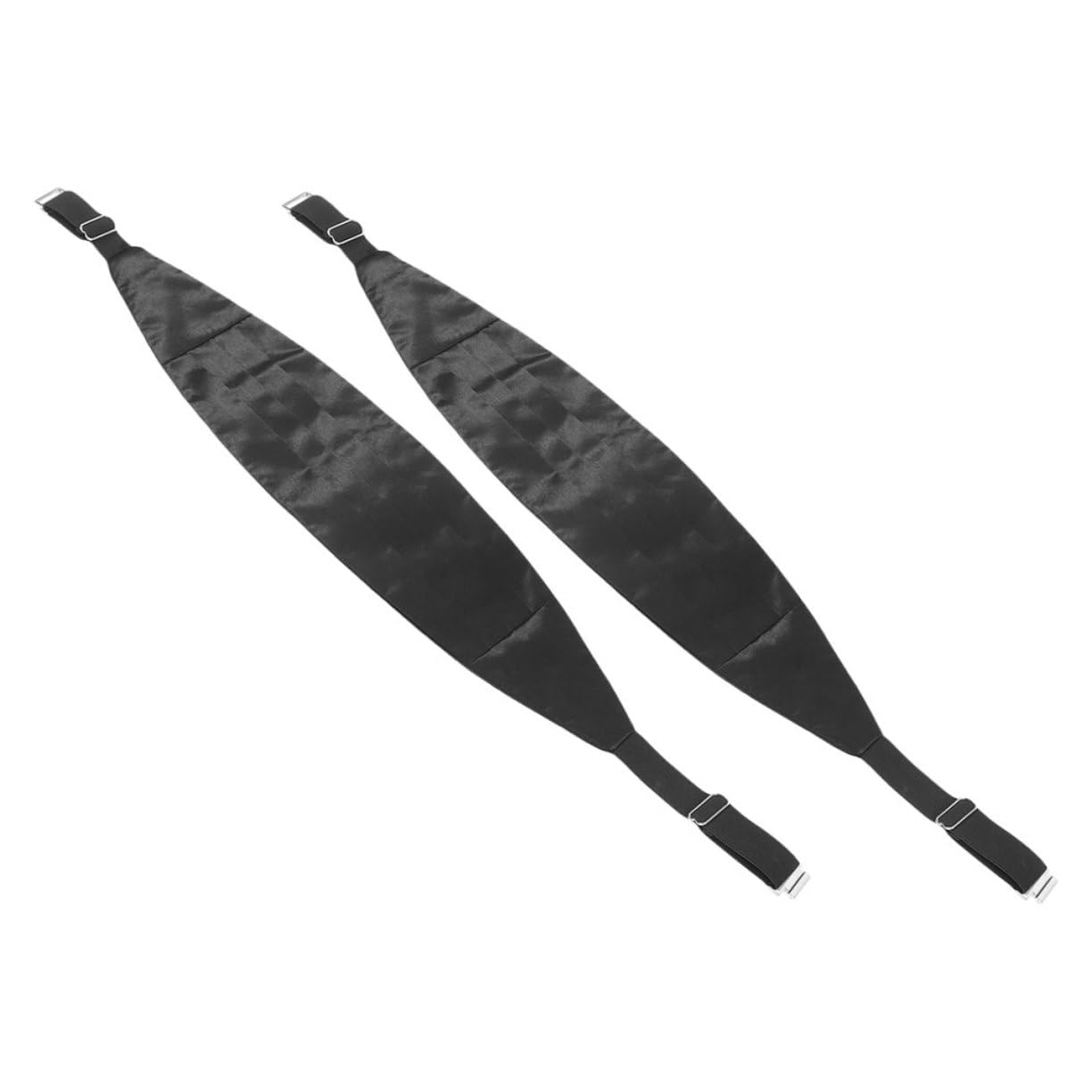 BESTYASH 2pcs Men Tuxedo Cummerbund Set Solid Satin Waistband Events Wedding Night Party Accessory