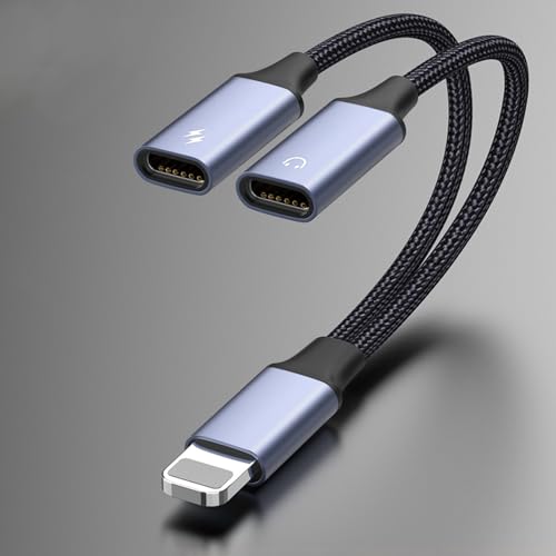 Light-ning to 2 Light-ning wbhtHWbNA_v^[ [M-FiF] i-Phone fACeBO AUX + [dA_v^[ hOP[uXvb^[ Phone14/13/12/11/SE/X/XR/XS