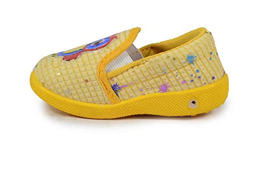 SMARTOTS Unisex Baby Shoes Slipon Fabric Upper for Baby Boys/Girls Yellow 2