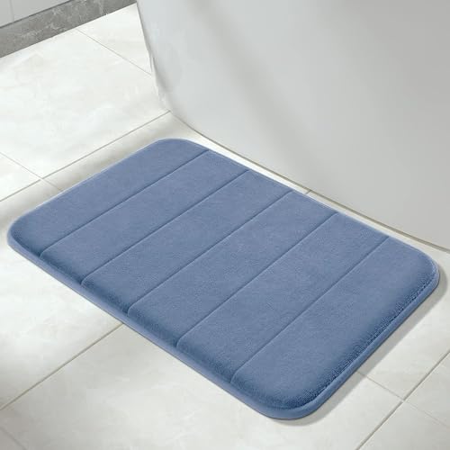 Yimobra Memory Foam Bath Mat Large Size, 43 x 61 cm, Soft and Comfortable, Super Water Absorption, Non-Slip, Thick