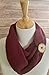 Womens Burgundy Handmade Infinity Scarf