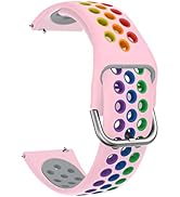 ISABAKE Silikon Klockarmband för Garmin Vivoactive, Samsung Galaxy Watch, 20mm 22mm Quick Release...