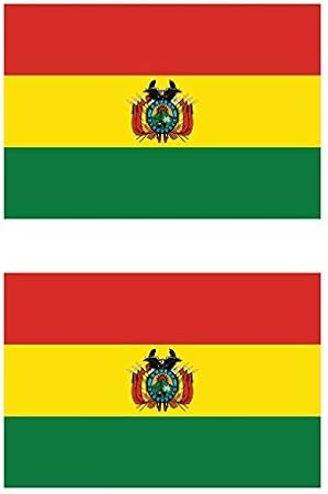 Amazon Kw ビニールマグネット 2枚パック ボリビア国旗 マグネット Bolivia Bol Bo カーマグネット バンパーステッカー ステッカー デカール 車 バイク