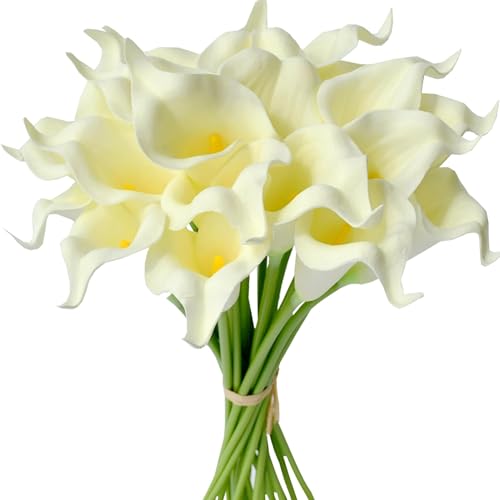 Image of Mandy's 20pcs Cream Calla Lily Artificial Flowers