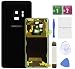 Produktbild Eonpam Akkufachdeckel Rückseite Glas Ersatz für Samsung Galaxy S9 Reparatursatz Original Akkudeckel Ersatz der RückenschaleMit Kameraobjektiv (Schwarz)