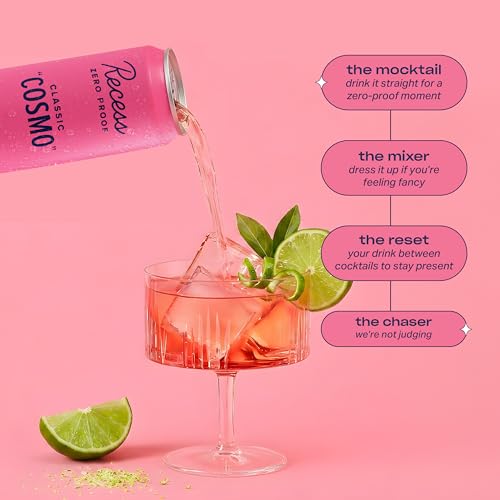 Image of Recess Zero Proof Non-Alcoholic Classic Cosmo Mocktail, 12 Pack