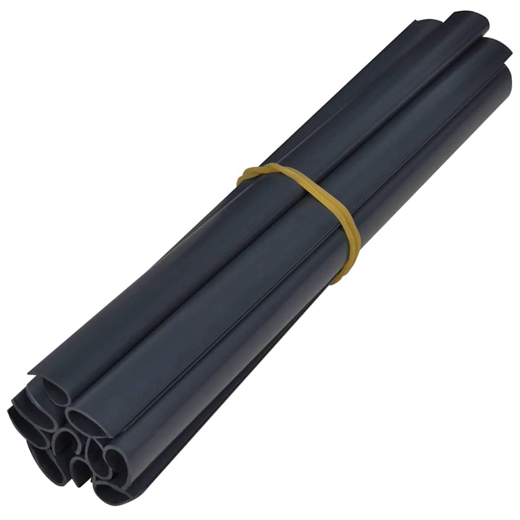 Brise-Vue de Jardin en PVC, Lot de 2, Résistant aux Intempéries, Idéal pour Intimité Extérieure, Brise-Vue Jardin, Paravent Extérieur, Gris Foncé, 35 x 0.19 m