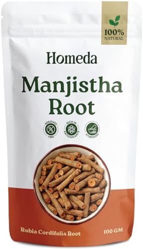 Shudh Online Manjistha Root, Majith Organic, Indian Madder (100 Grams) - Eating, Skin whitening, Face, Hair - Manjishtha, Manjishta, Manjishta, Manjista