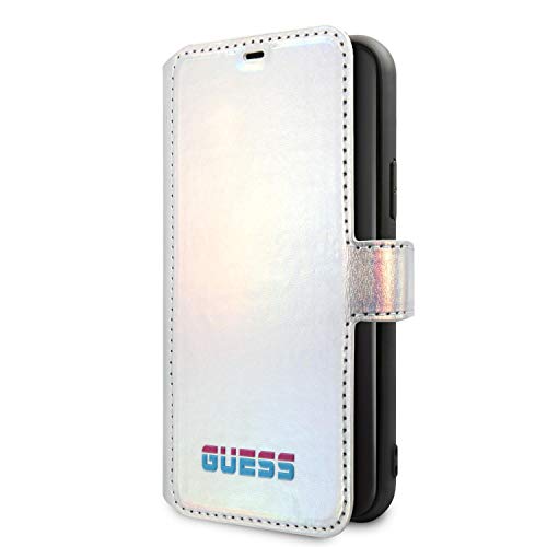 Fundas Iphone 11 Pro Max Guess Neu Guess Iridescent - Funda Tipo Libro para iPhone 11 Pro MAX, Color Plateado