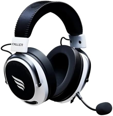 HEADSET GAMER FALLEN MORCEGO PRO WIRELESS 2.4GHZ BRANCO