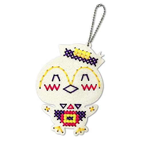 Image of C.S. Kids BS14 Magic World 6-in-1 Keychain - My Cross-Stitch Buddies, Arts & Crafts Gifts -Crafting Keychain | Educational DIY Cross-Stitch for Kids, Bunny, Koala, Owl, Butterfly, Unicorn, Penguin