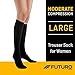 Futuro - 71043EN Trouser Socks for Women, Moderate Compression, 15-20 mm/Hg, Helps Improve Circulation to Help Minmize Swelling