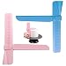 KANOSON Juego de 2 espátulas de plástico, para fondant, ajustable, para tartas, crema de mantequilla, alisador de tartas, herramientas para decorar tartas, crema, plástico, fondant (rosa y azul)