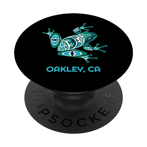 Oakley CA Frog Pacific NW Native American Indian PopSockets Swappable PopGrip