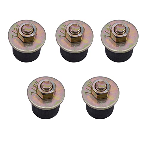 Image of 5 Packs Rubber Expansion Plug 7 /8 inch to 1 inch ( 22mm - 25mm) Rubber Freeze Plug,Replace 570-004, Black