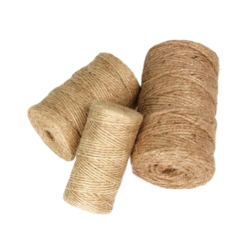 CIGPKLO Cuerda De Yute Cuerda de Yute Vintage 30/50/80/100 Metros, for Manualidades, Costura, Bricolaje, decoración Bodas y Fiestas(2MM 30 Meters)