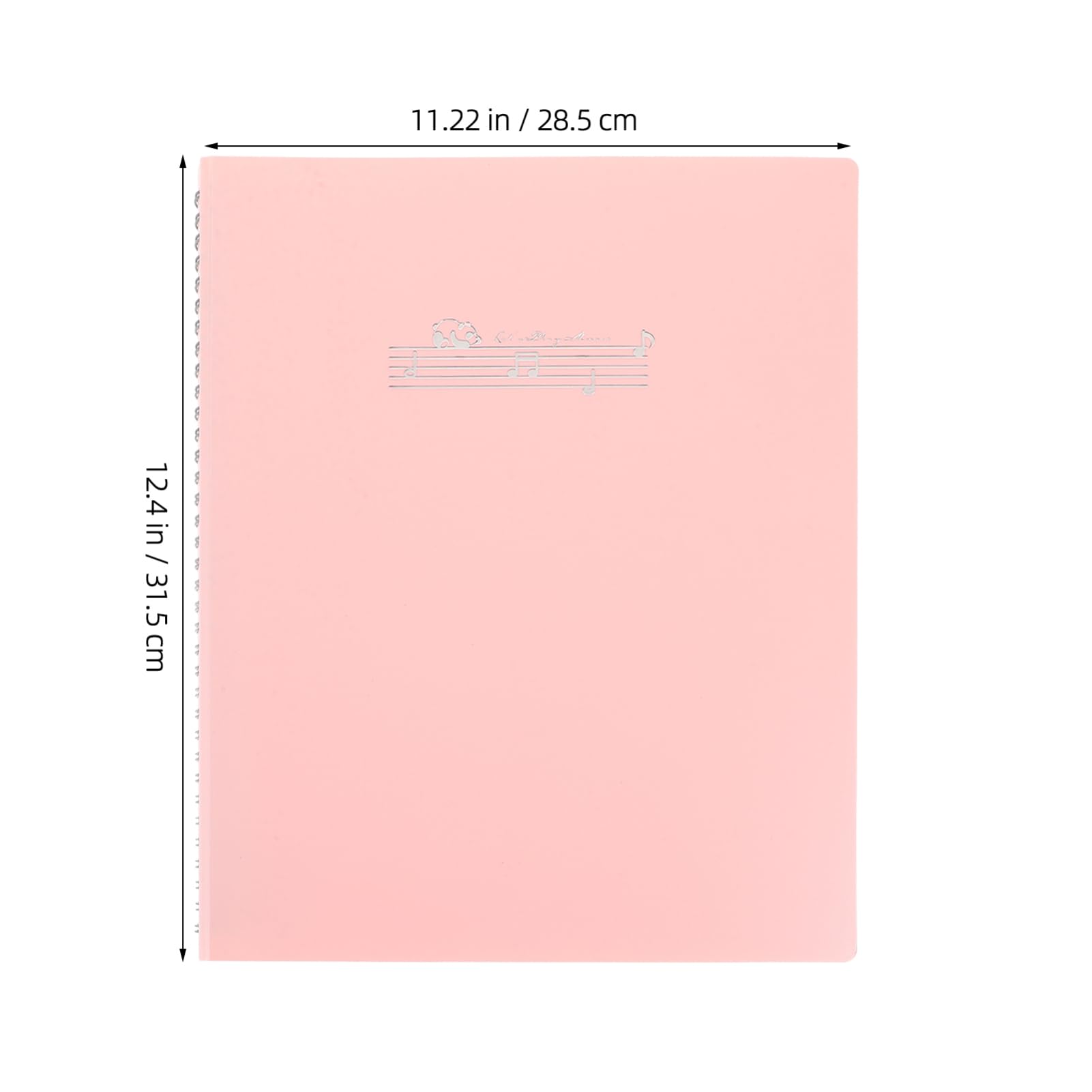 BIUDECO 2pcs Music Sheet Binder Orchestra Binder Flip Folder Pages for Music Notes Paper