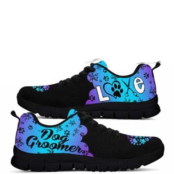 Dog Groomer Cloud Love Gradient Sneakers
