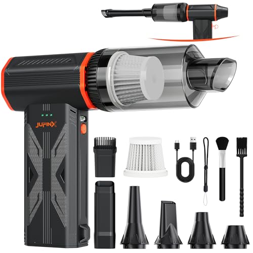 JUFINX F32MAX Compressed Air Duster-150,000RPM Super Power Electric Air Duster and Vacuum Cleaner &...