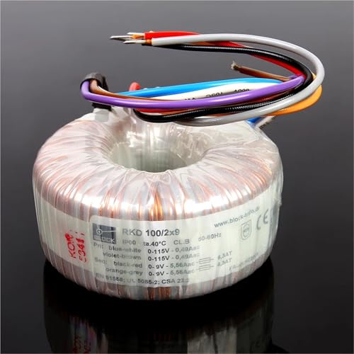 Transformateur toroïdal double 100W 15V pour alimentation audio