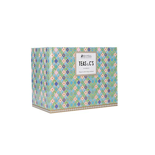 Maxwell & Williams Teas & C’s Kasbah Tetera de Porcelana con Infusor, 3 tazas / 500 ml – Verde - Imagen 4