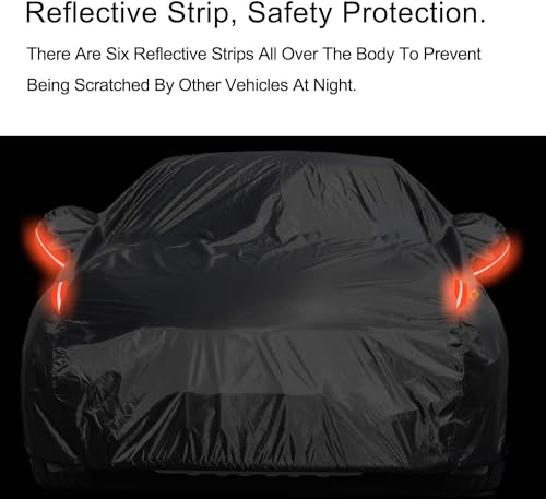 Image of UV Protection Car Cover Windproof Dustproof Scratch Resistant Outdoor Universal Full Car Covers for Sedan XXL