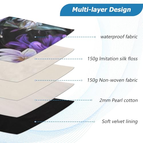 Funda para portátil 13-14 pulgadas impermeable diseño floral miniatura 4