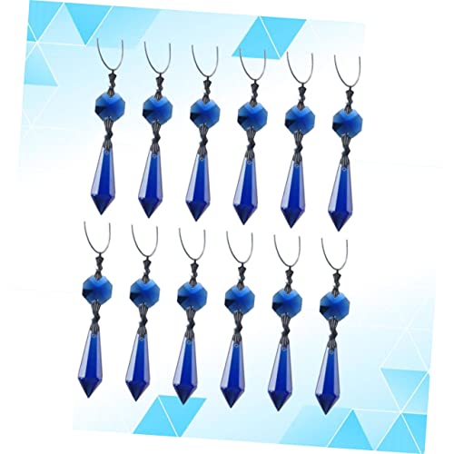 Colgantes de cristal azul transparente DOITOOL con acabado resistente y brillo superior 8