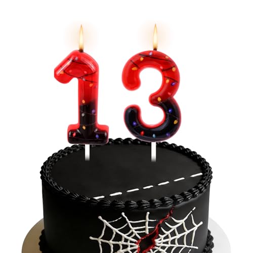 Stranger Theme Party Decoration Candle,Things Birthday Party Decoration,13th Birthday Decorations,13 Birthday Decorations,Number Party-Decor Gifts