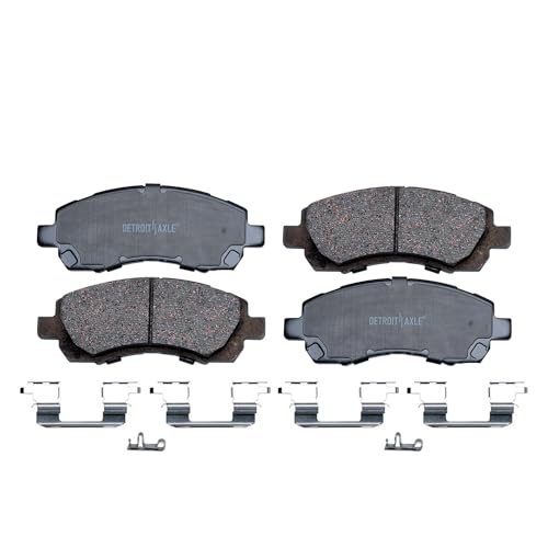 Image of Detroit Axle - Front Brake Pads for 1997-2001 Subaru Impreza 1997-2000 Legacy Ceramic Brake Pads w /Hardware 1998 1999 Replacement