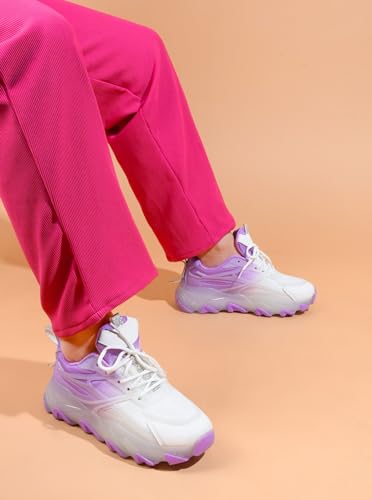 Image of The White Pole Trendy Stylish Lightweight Fabulous Sneaker Shoe Soft & Comfortable Lace-Up Shoes for Women & Girl's
