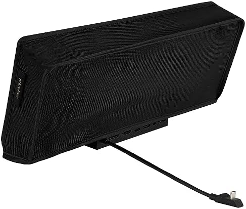 PlayVital Soft Neat Lining Dust Cover for Steam Deck LCD, Anti Scratch Dust Proof Cover Sleeve Protector Dust Guard for Steam Deck OLED - Black - 5