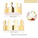 MSDADA 30 Pieces Golden King Crowns (6 Style), Gold Foil Paper, Party Crown Hat Cap for Birthday, Celebration Baby Shower, Photo Props, New Year and Wedding Anniversary