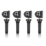 HISUEKIG 4Pcs TPMS Tyre Pressure Sensors, Tire Pressure Sensor, Car TPMS Tire Pressure Monitoring System Sensor Fit for Ford Ecosport/Fiesta/Focus（433Mhz）